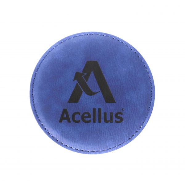 Acellus Leather Coaster - Front