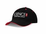 Black Science Live Baseball Cap with white and red text